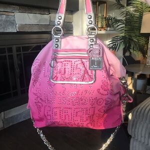 Coach Poppy Ombre Rhinestone Storypatch XL Tote Bag 15312 Limited Edition Y2K